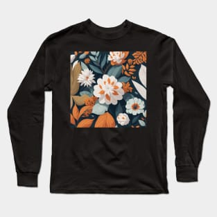 A Captivating Floral Pattern Long Sleeve T-Shirt